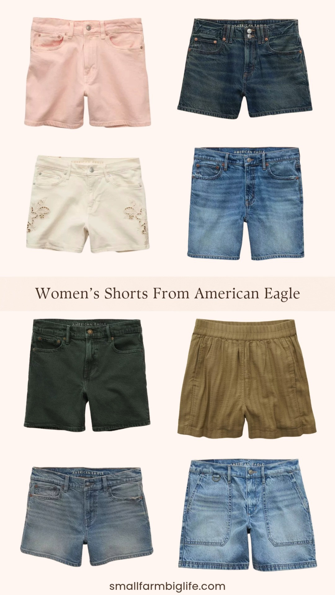 American Eagle has the best shorts for summer and I rounded up all my favorite styles right now! From high waisted relaxed denim shorts and baggy fits to soft stretch shorts and the classic ex-boyfriend style, there is something for every body type and every occasion. All the best washes, colors, and lengths to get you through the whole summer season. Linking everything below! 

 #LTKootd #LTKOver40 #LTKTravel