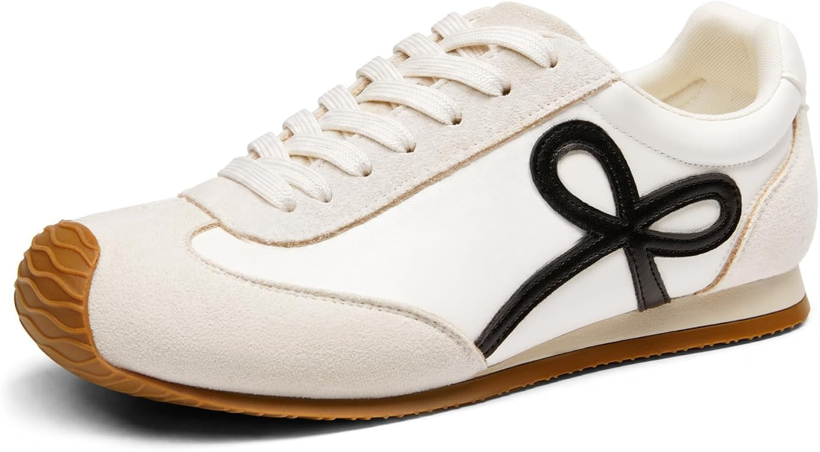 Coutgo Womens Slip On Fashion Sneakers Lace Up Sneaker Walking Shoes | Amazon (US)