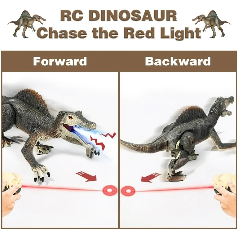 Richgv Remote Control Dinosaur Toys for Kid - Walking RC Dinosaur Toys for Boys 5-7，RC Jurassic... | Walmart (US)