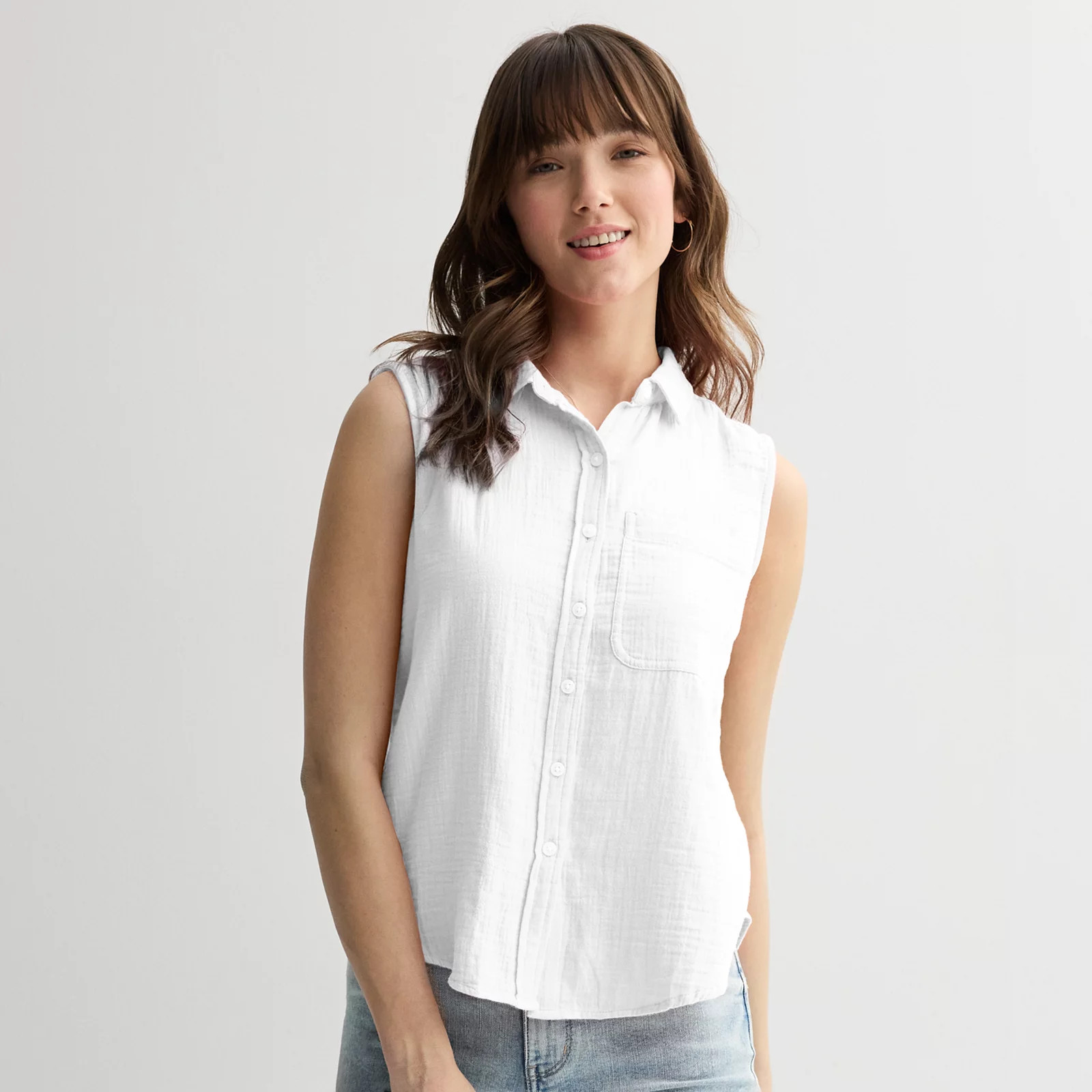 Juniors' SO® Sleeveless Shirt | Kohl's