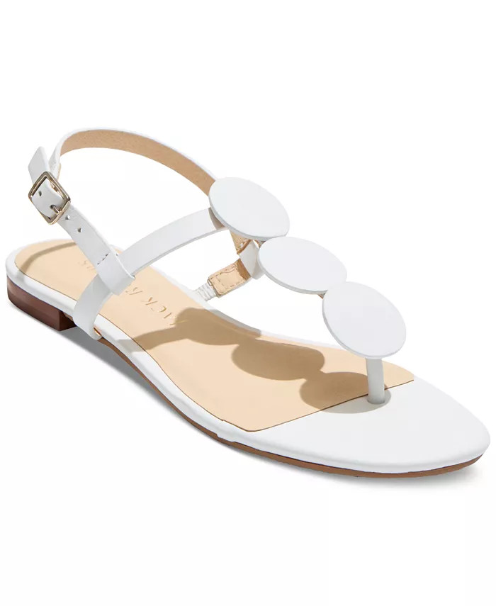 Women's Worth Slip-On T-Strap Slingback Sandals | Macy's