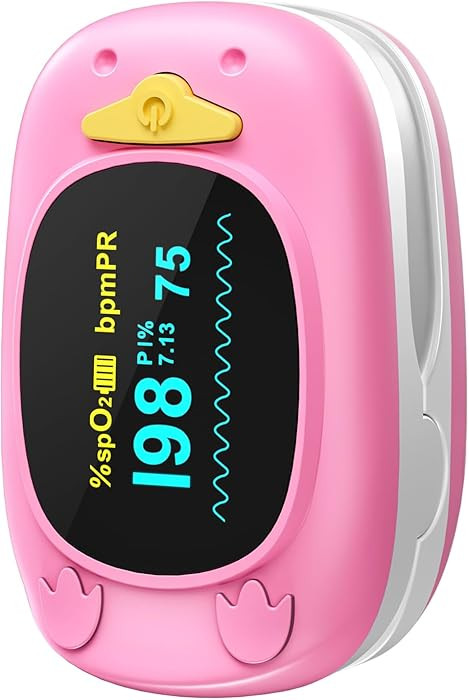 Child Pulse Oximeter, Oxygen Monitor for Kids Baby and Blood Oxygen Saturation Heart Rate Monitor... | Amazon (US)