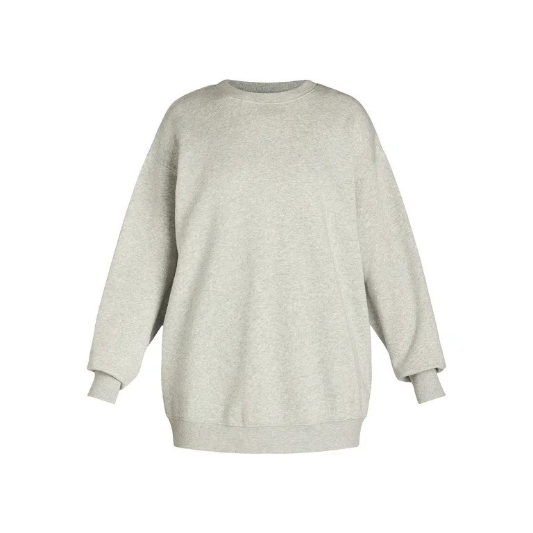 No Boundaries Oversized Sweatshirt with Long Sleeves, Women’s | Walmart (US)