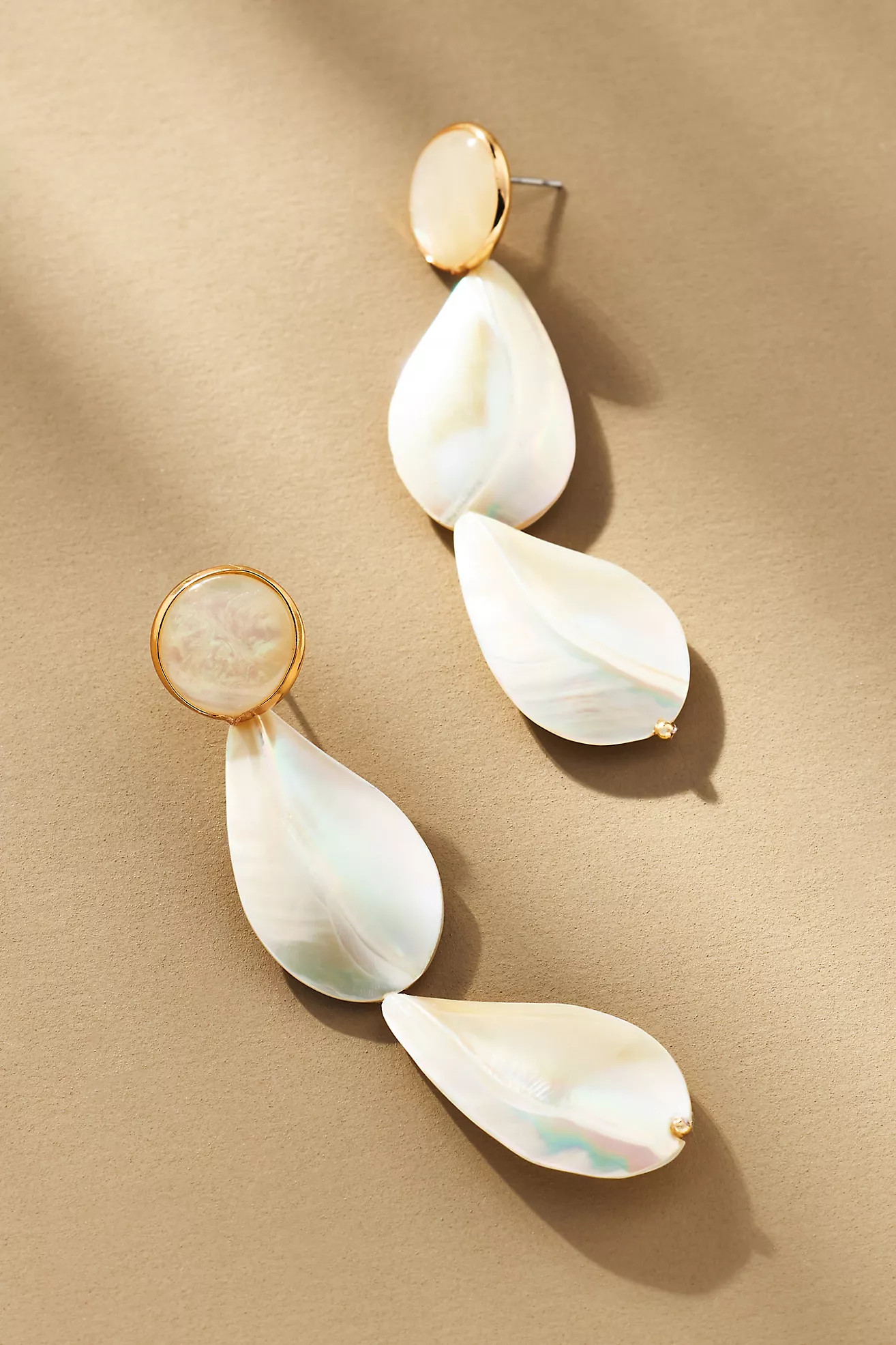 Triple Mother-of-Pearl Drop Earrings | Anthropologie (US)