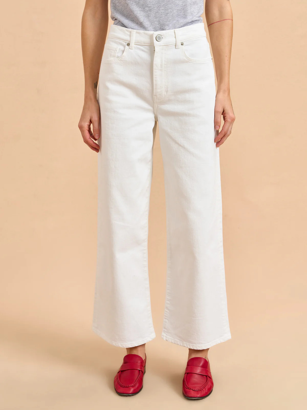 Zooey Cropped Wide-Leg Jean | La Ligne