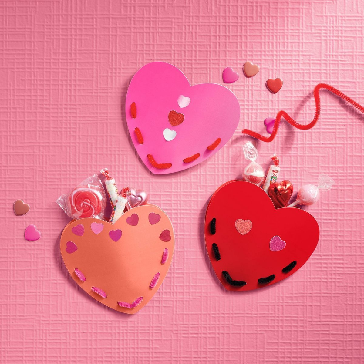 20ct Valentine's Kids Classroom Activity Kit Heart Pocket - Spritz™ | Target