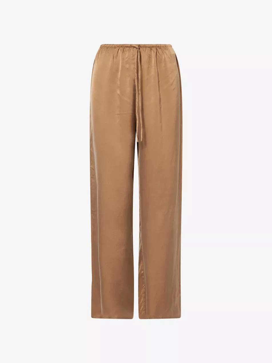 Percy Wide-Leg Silk Trousers | Selfridges