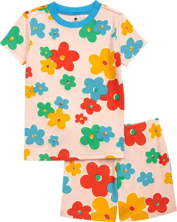 Kids' Glow-in-the-Dark Fitted Two-Piece Short Pajamas | Nordstrom