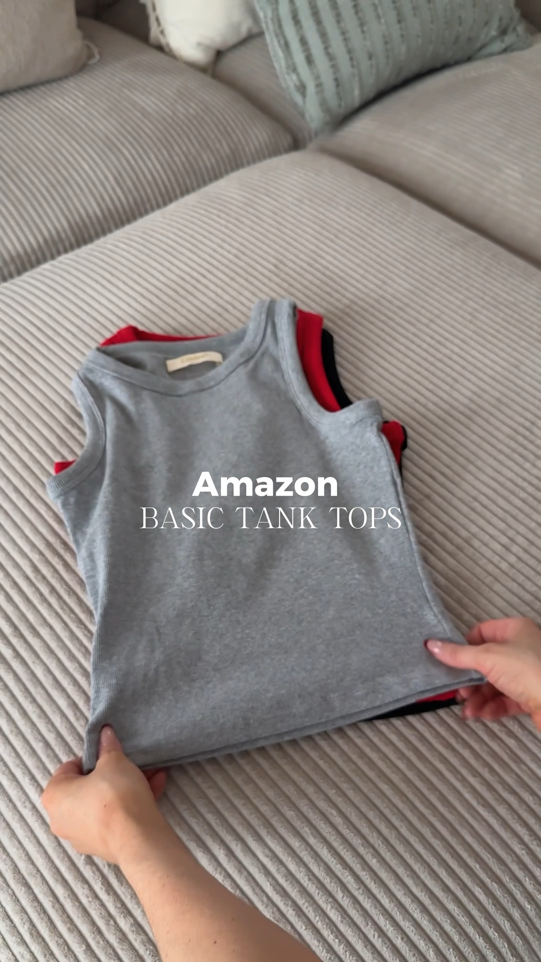 Amazon basic ribbed tanks 

#LTKSpringSale #LTKPetite