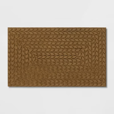 1'6"x2'6" Absorbing Embossed Rope Doormat Beige - Room Essentials\u2122: Outdoor Weather-Resistan... | Target
