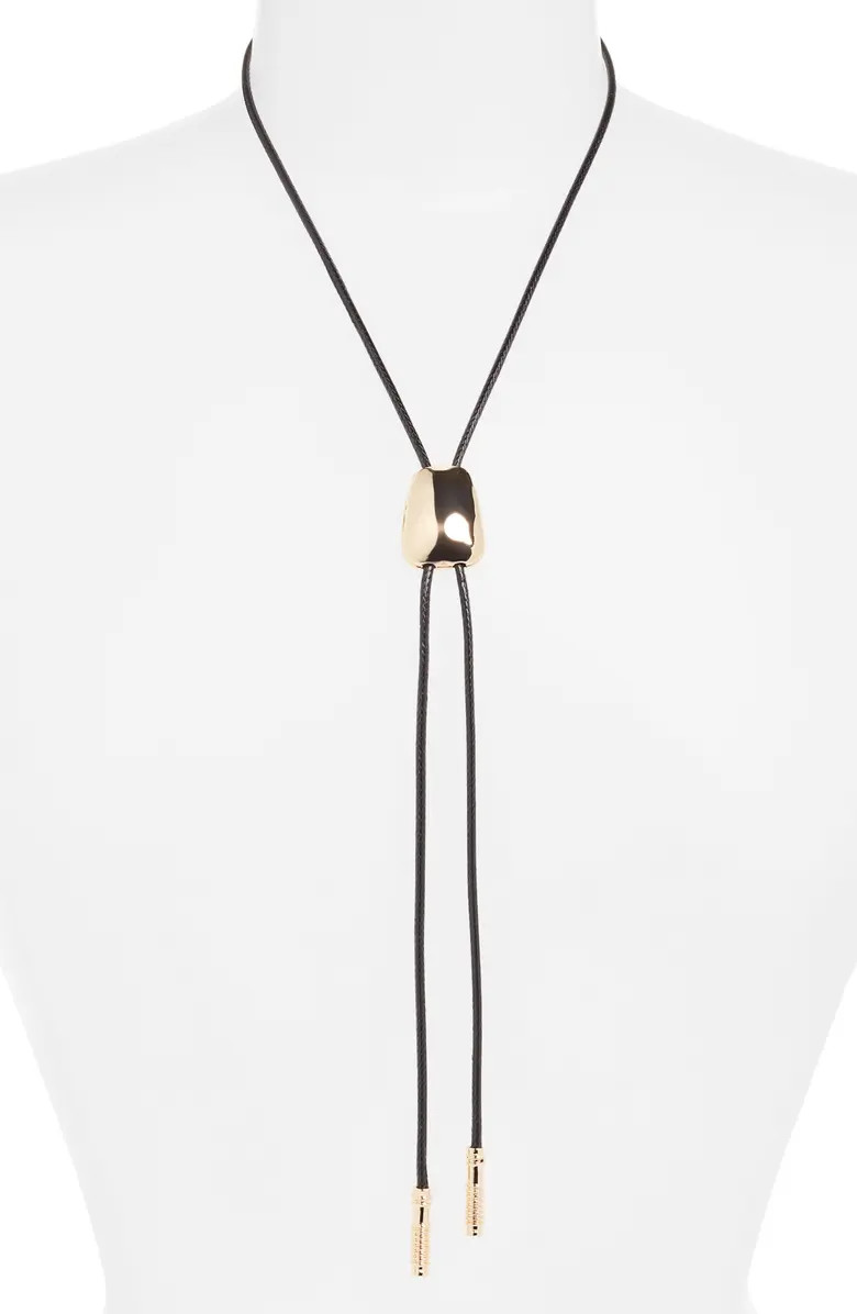 Faux Leather Bolo Necklace | Nordstrom