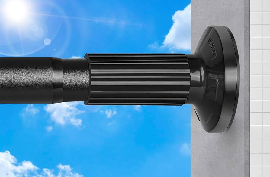 Tension Curtain Rod 51-165In(4.25-13.75Ft), Extra Long Outdoor Curtain Rod No Drilling for Window... | Amazon (US)