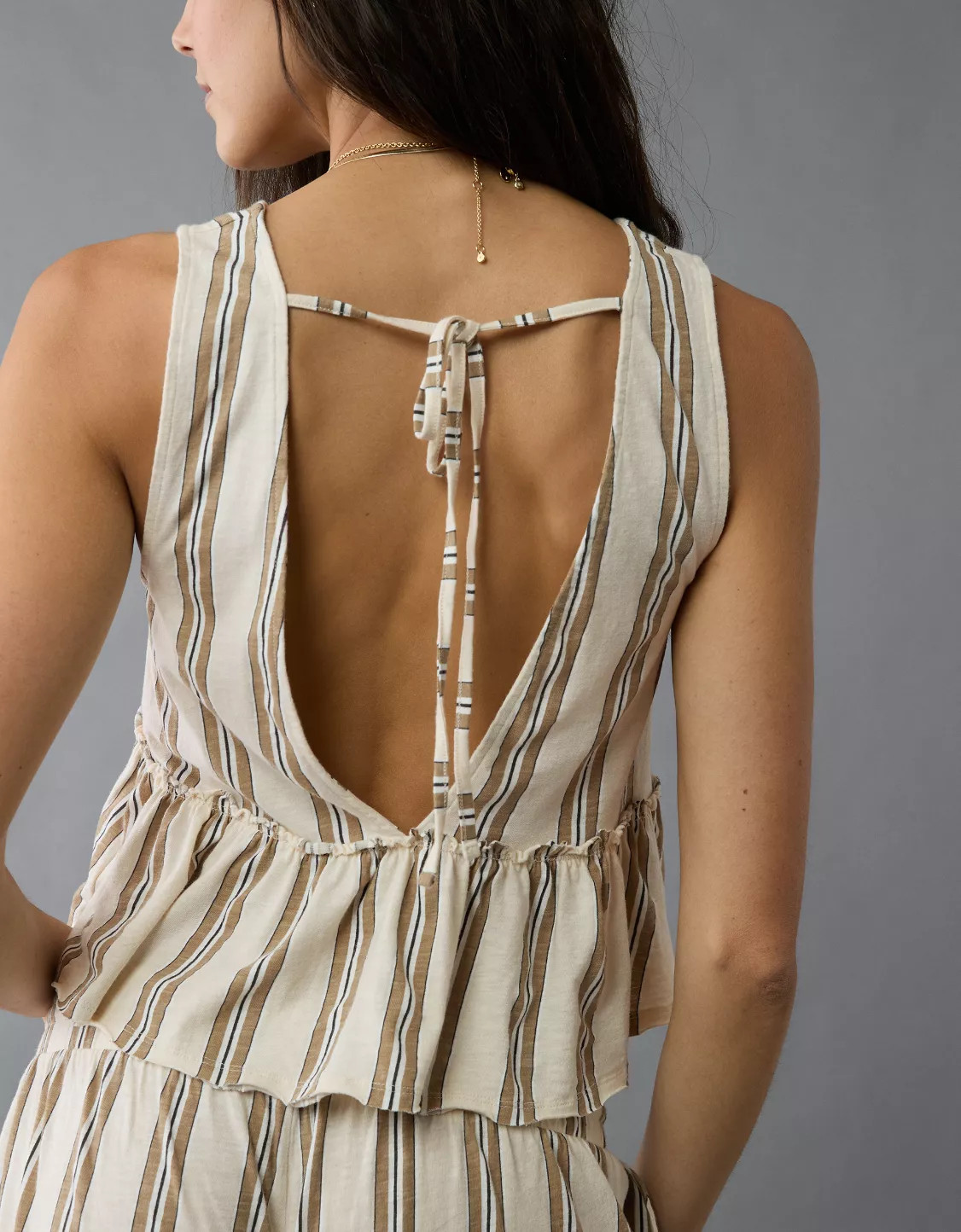 AE Sunchaser Knit V-Neck Swing Tank Top | American Eagle Outfitters (US & CA)