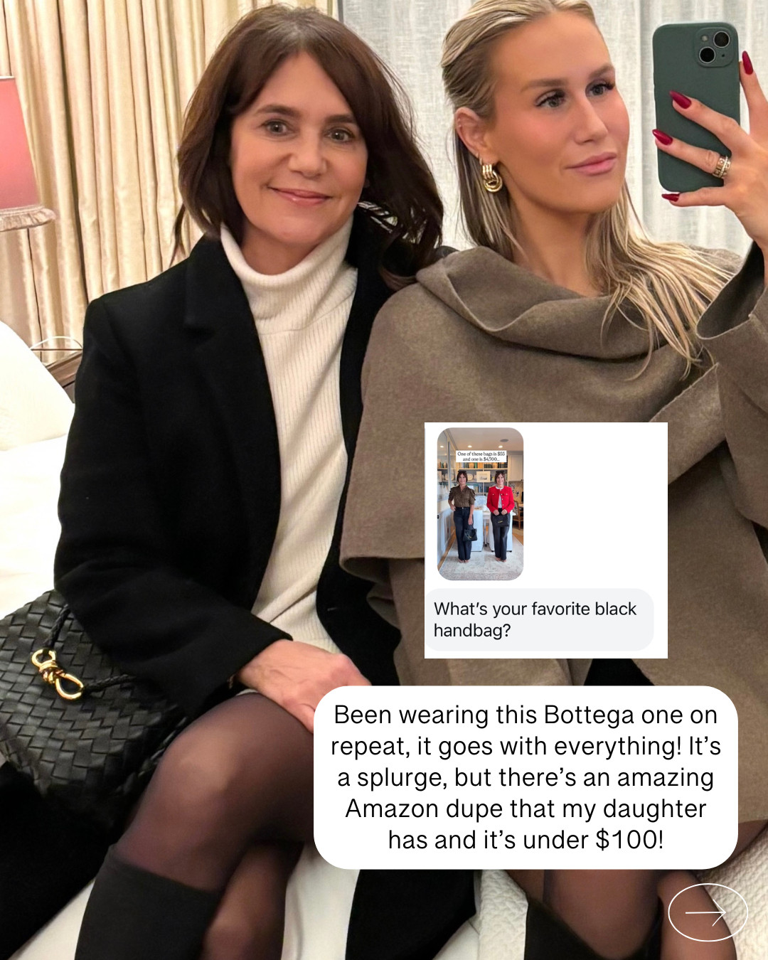 My Bottega bag is probably my most used bag. I have the small size. Linking the Amazon one as well! 

 #LTKGiftGuide #LTKOver40 #LTKFindsUnder100