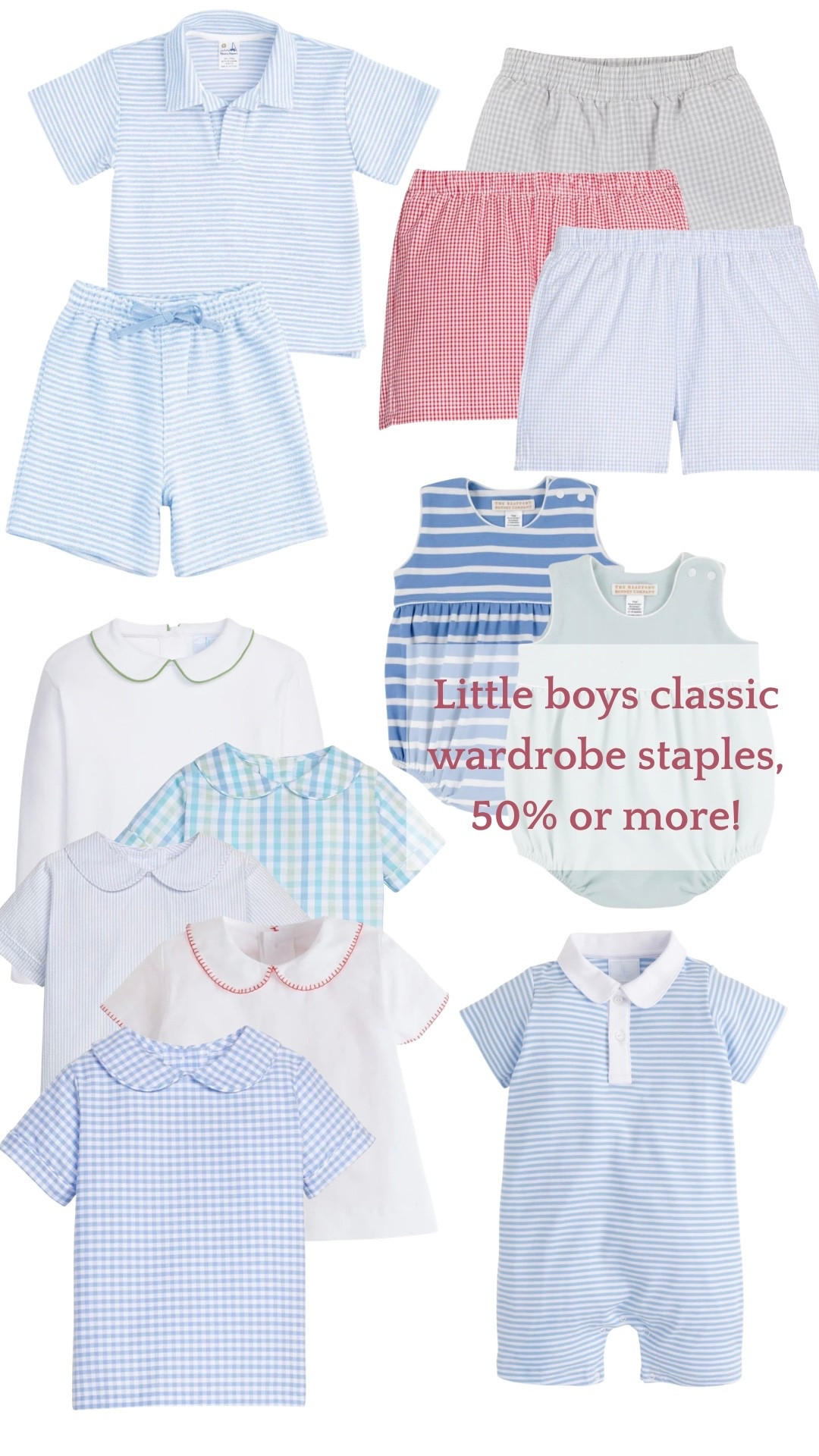 Classic boys outfits and layering pieces are 50%-70% off during summer sales-timeless children's styles with smocked details, embroidery, soft knits, plaids, sets, etc...

#LTKmomlife #LTKBaby #LTKKids