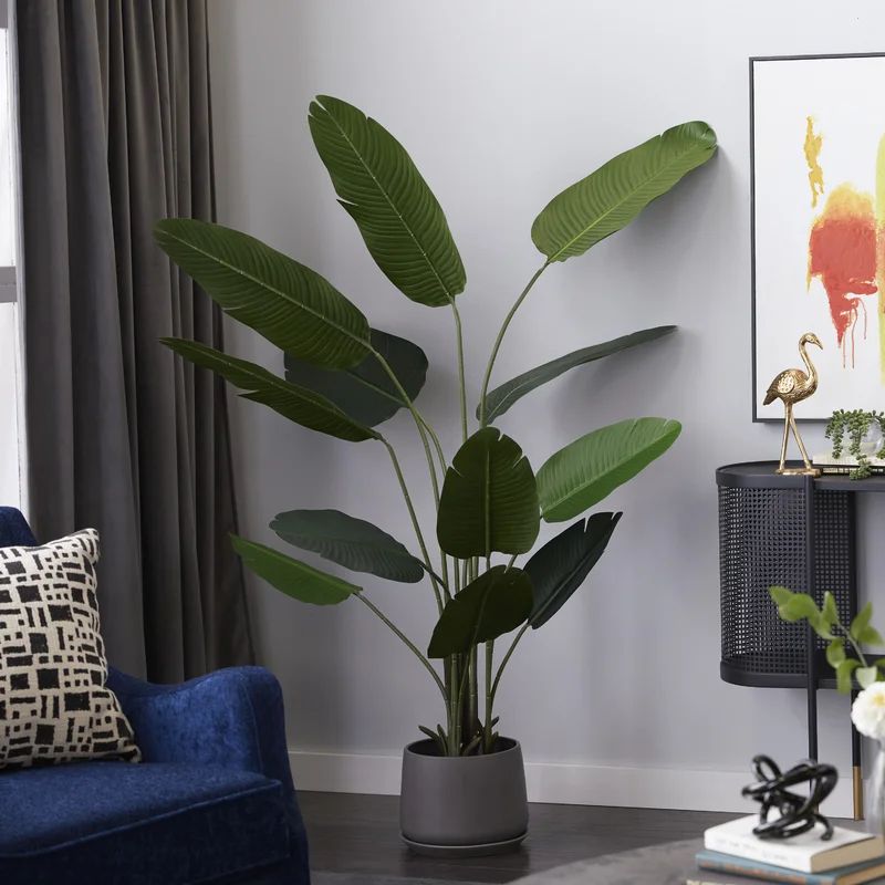 69.5" Artificial Strelitziaceae Plant in Pot | Wayfair North America