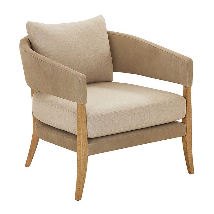 Florence Suede Accent Armchair | Ballard Designs, Inc.