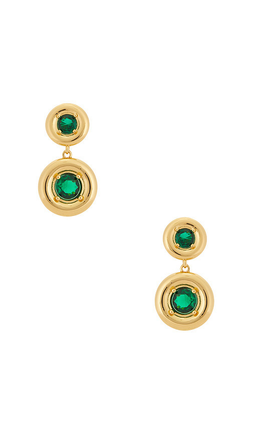 Ettika Gypsy-set Crystal Earrings in Green. | Revolve Clothing (Global)