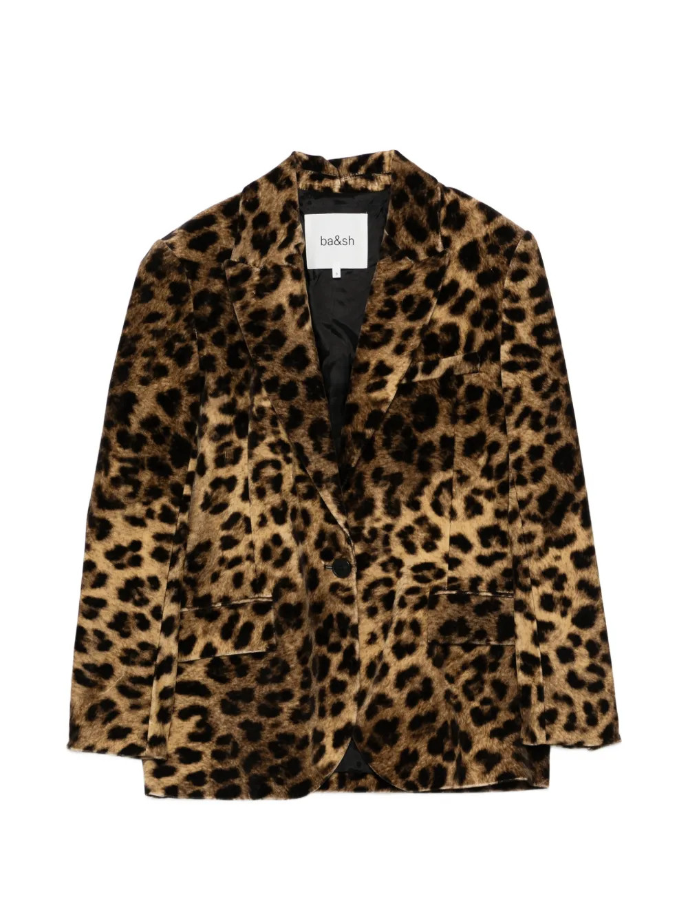 Ba&Shleopard single-breasted jacket | Farfetch Global