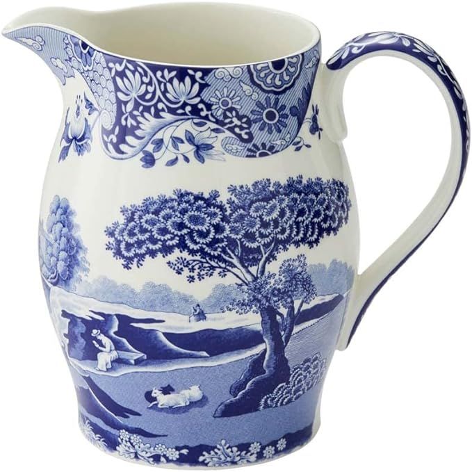 Spode Blue Italian Pitcher | 3.5 Pint Capacity | Home Décor for Mantel or Centerpiece | Use as a... | Amazon (US)
