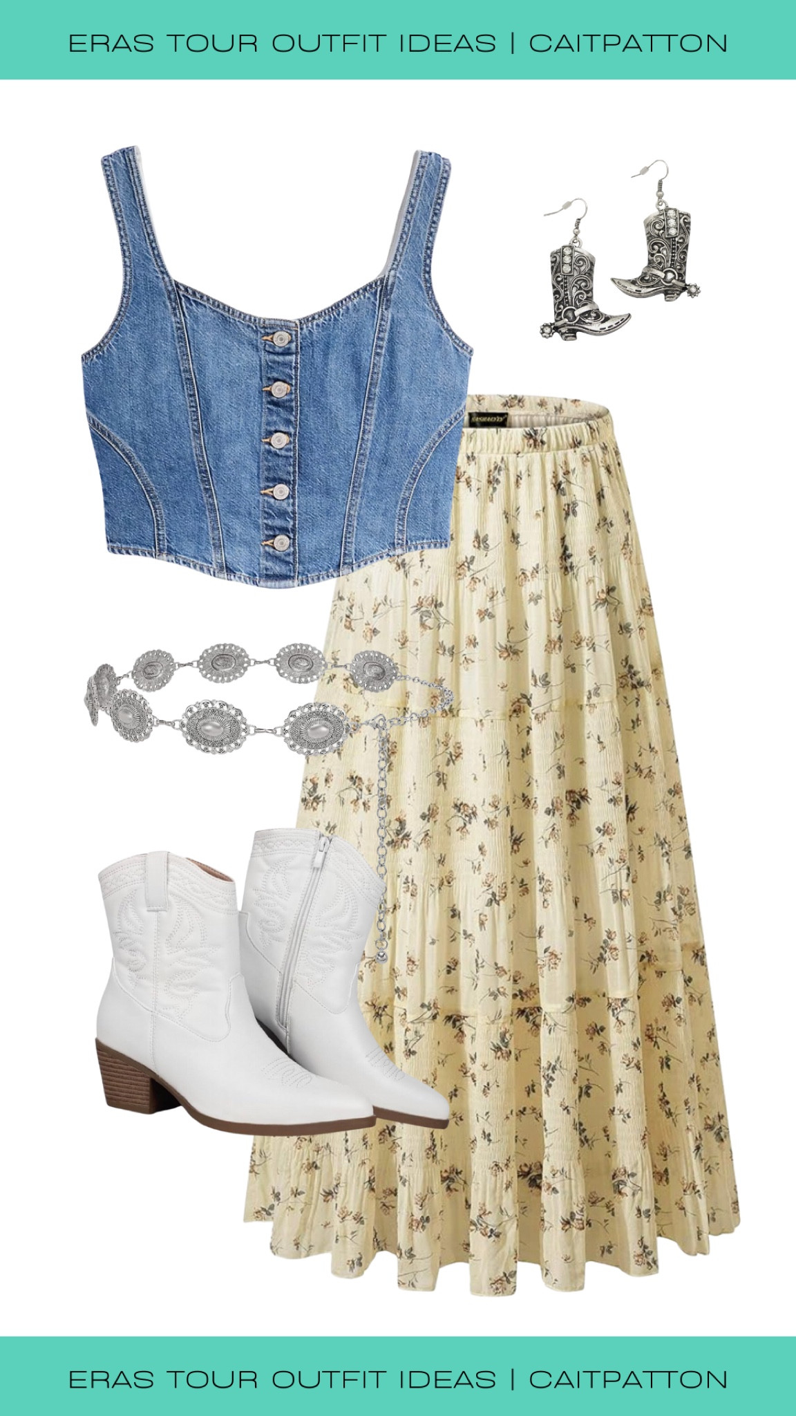 Cute Miley Stewart summer outfit idea for the Eras Tour!

Floral skirt, maxi skirt, country skirt, boho skirt, cowgirl boots, ankle boots, western boots, western belt, silver belt, denim top, denim vest, denim corset, silver earrings, cowgirl earrings, Debut outfit idea, Eras Tour outfit idea, Eras Tour outfit, Eras Tour outfits, Debut outfits, Debut Eras outfit, Debut eras outfits, Debut eras tour outfit, debut eras tour outfits, Debut eras tour outfit ideas, debut eras tour outfit idea

#LTKstyletip #LTKfindsunder100 #LTKshoecrush