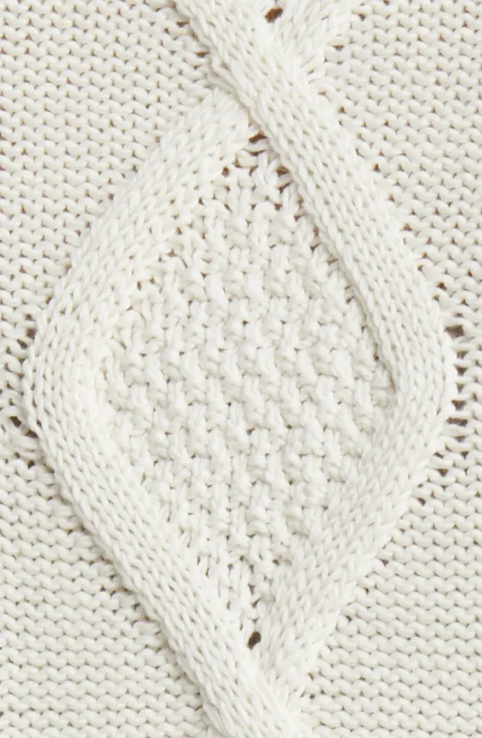 Lucky Brand Cable Stitch Cotton V-Neck Cardigan | Nordstrom | Nordstrom
