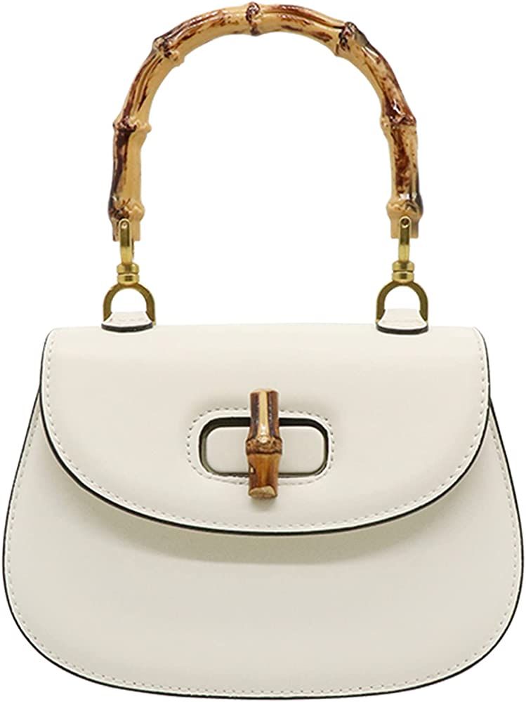 Women Shoulder Bag Crossbody Top Handle Handbag Crossbody Bag for Women Bamboo Top handle Fashion... | Amazon (US)