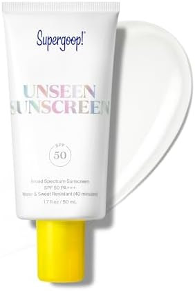 Supergoop! Unseen Sunscreen - SPF 50 - Clear & Invisible Face Sunscreen + Broad Spectrum + Makeup... | Amazon (US)