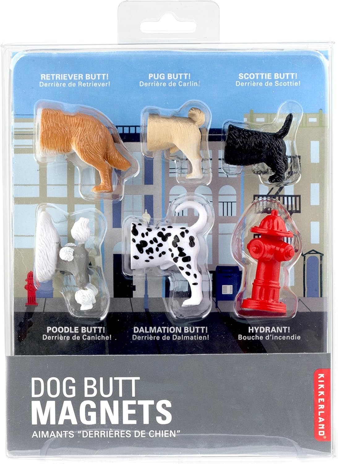 Kikkerland Dog Butts Animal Magnets, Set of 6 (MG17) | Amazon (US)