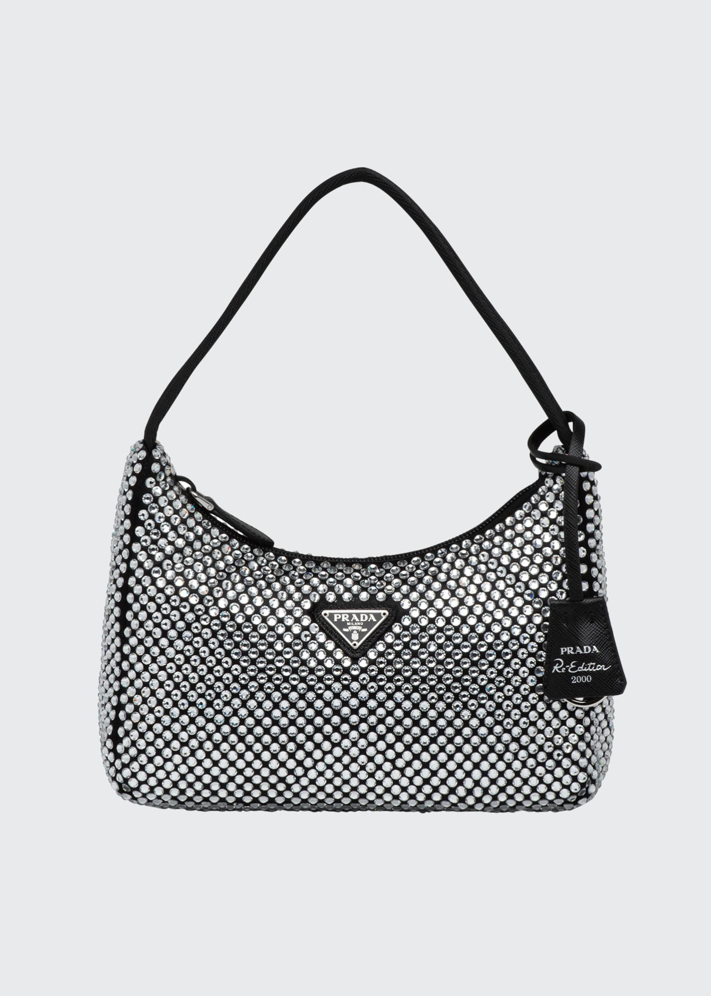 Prada Re-Edition 2000 Allover Crystal-Embellished Shoulder Bag | Bergdorf Goodman