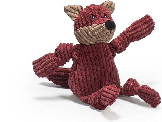 HuggleHounds Plush Corduroy Durable Knotties Dog Toy | Amazon (US)