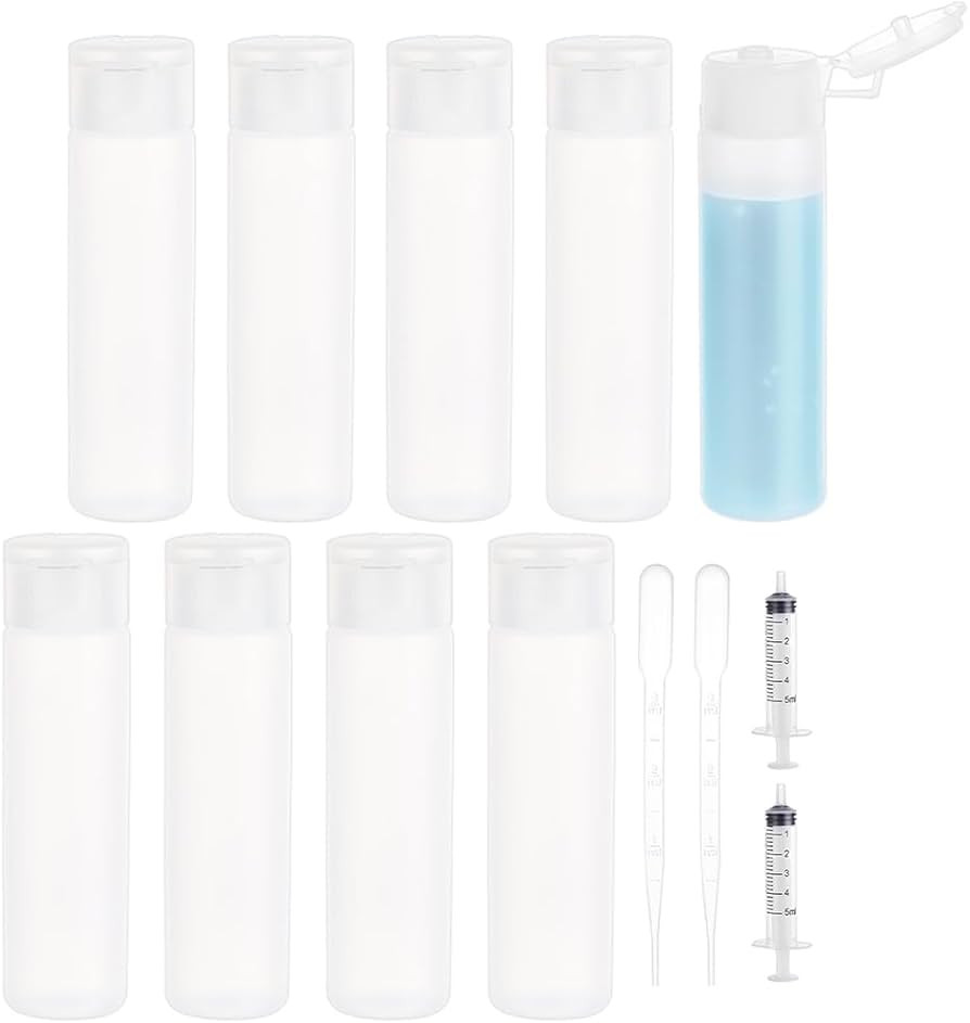 BENECREAT 10 Pack 18ml 0.6oz Small Travel Squeeze Bottles - Refillable Makeup Foundation Containe... | Amazon (US)