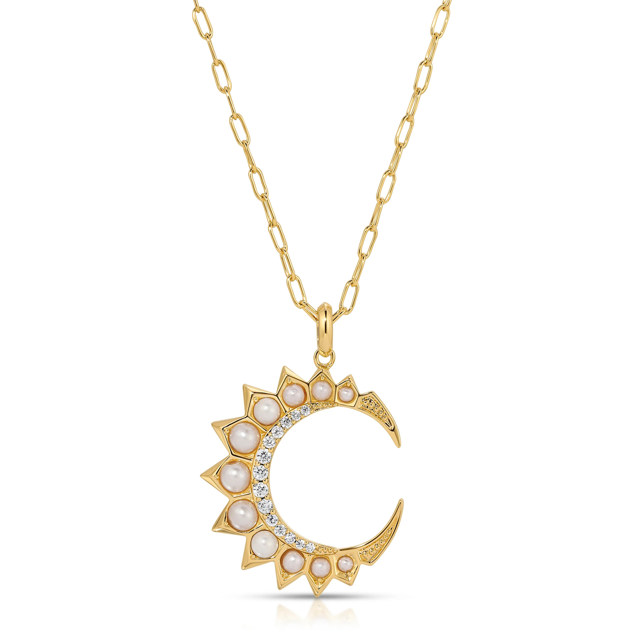 Selene Crescent Necklace - Pearl | Joy Dravecky