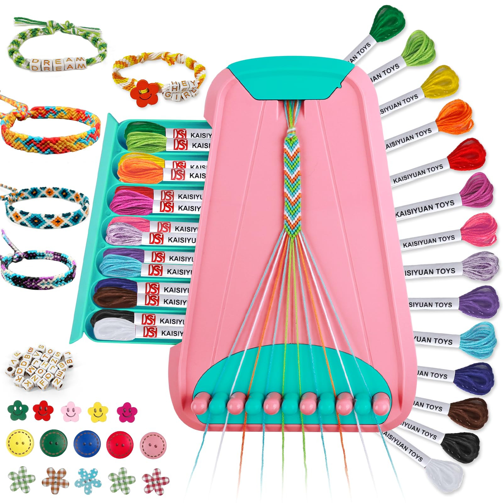 Arts and Crafts for Kids Ages 8-12,Friendship Bracelet Making Kit for Girl,Kids Jewelry Making Ki... | Amazon (US)