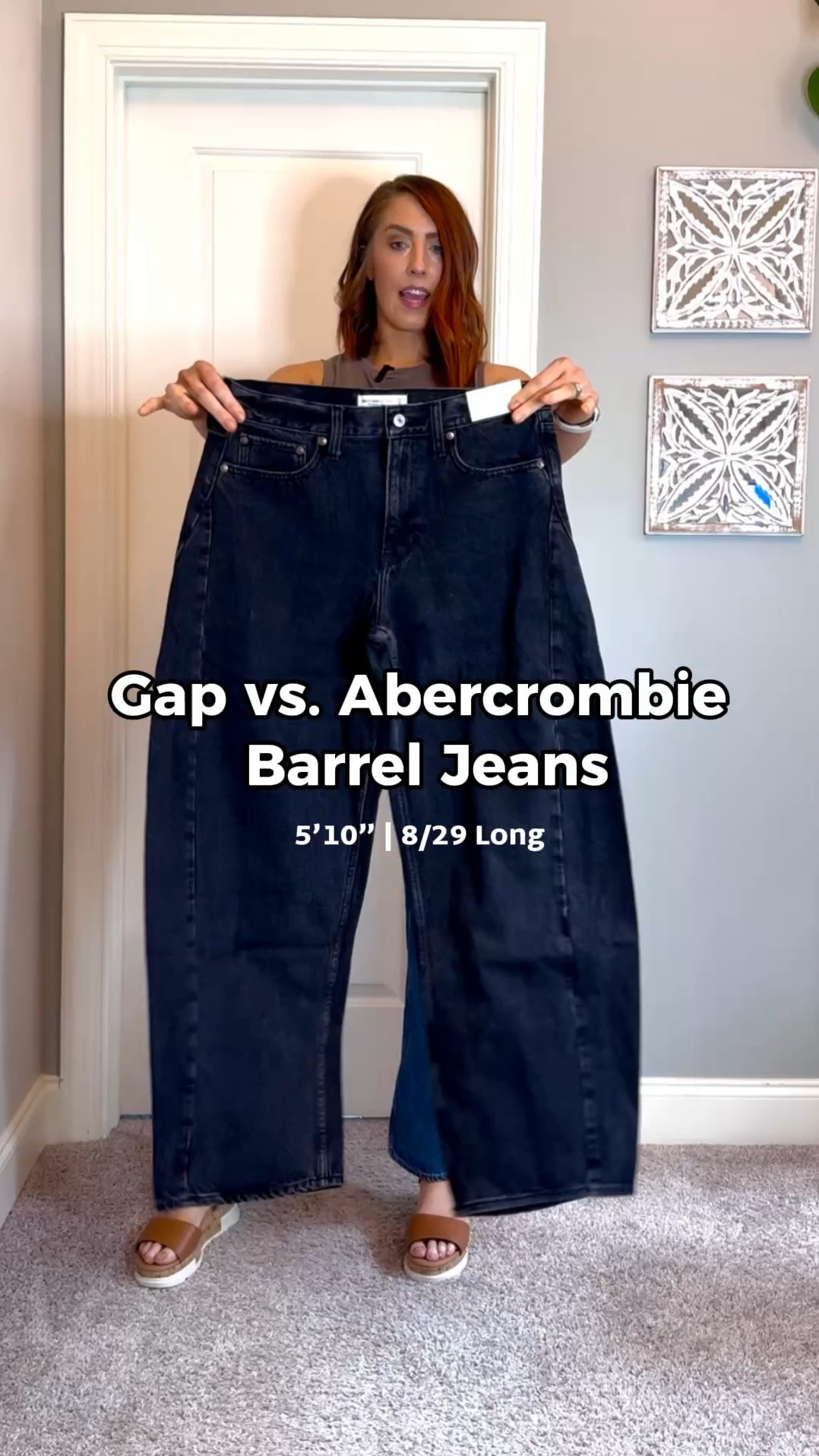 Check out this Gap vs Abercrombie Barrel Jeans try on + style! I am kind of obsessed with this denim style and it totally surprised me! Which one is your fave?

Yellow box shoes | Abercrombie Fashion | Barrel Jeans| Black Barrel Jeans| Fall Outfit | The Gap fashion | Tall sizes | Amazon fashion | tall girl fashion | size 8 fashion | size 8 | Tall girl outfit | tall girl fashion | midsize fashion size 8 | midsize | tall fashion | tall women | Fall outfit ideas | casual cute outfits | fashion over 35

#tallwomenfashion #tallgirlfashion #tallfashion 

Gap Jeans - 29 Long
Abercrombie Jeans - 29 Long
Gap Fit Tank - M Tall
Platform Sandals - 11
Colorful Koala Bodysuit - M
Yellow Box Valeska Boots - 11
Cropped Jean Jacket - L

#LTKFindsUnder100 #LTKFallSale #LTKStyleTip