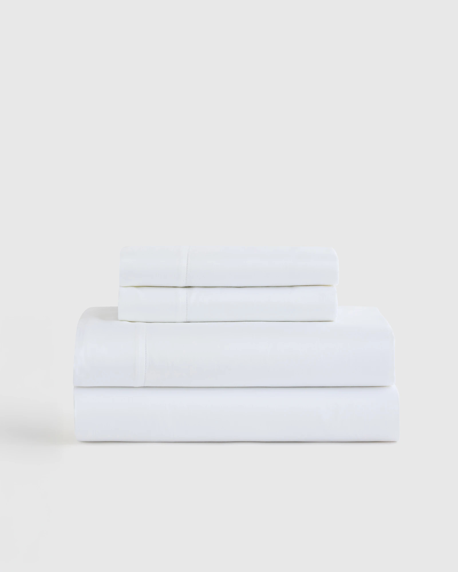 Quince | Giza Cotton Sateen Sheet Set in Ivory, Size Cal King | Quince