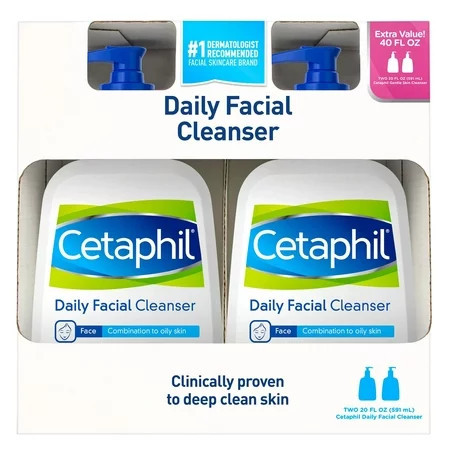Cetaphil Daily Facial Cleanser 20 Ounce (2 Pack) | Walmart (US)