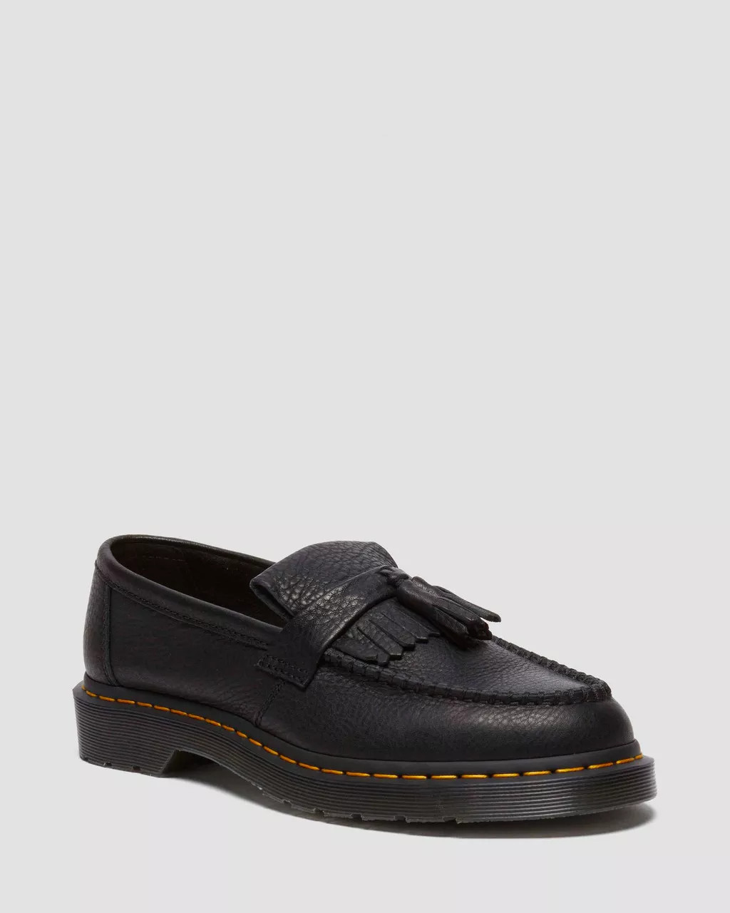 Adrian Yellow Stitch Ambassador Leather Loafers | Dr. Martens