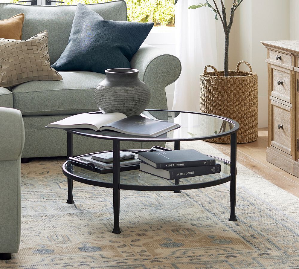 Tanner Round Coffee Table | Pottery Barn (US)
