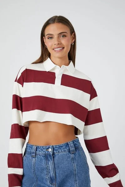 Cropped Rugby Shirt | Forever 21 (US)