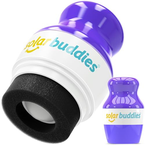 Solar Buddies Sunscreen Applicator - Single Purple - Refillable Roll on Sponge Sunscreen, Suncream & Lotion Applicator For Kids, Adults & Families - Holds 3.4fl oz, Perfect Size for Travel | Amazon (US)