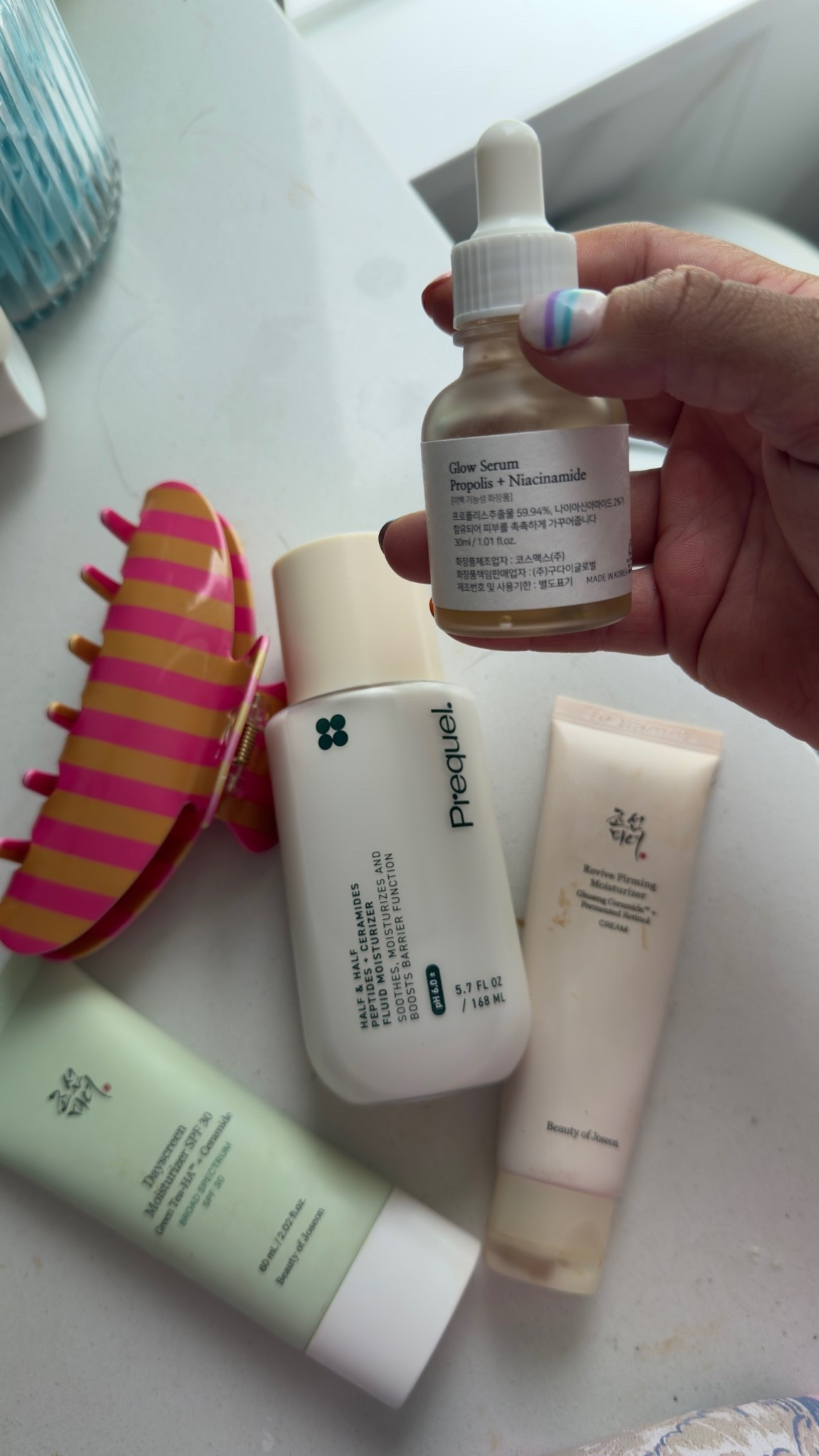 SKINCARE IVE BEEN LOVING: I swear KBeauty is giving my postpartum skin a new life! I'm missing the Glycolic cleanser from The Ordinary (normal use at night!) but this is the combo between @Prequel Skin and @beautyofjoseon that I use daily!

#LTKselfcare #LTKmomlife #LTKBeauty