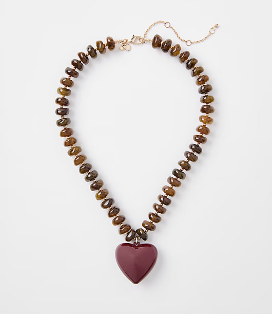 Loft Heart Statement Necklace | LOFT