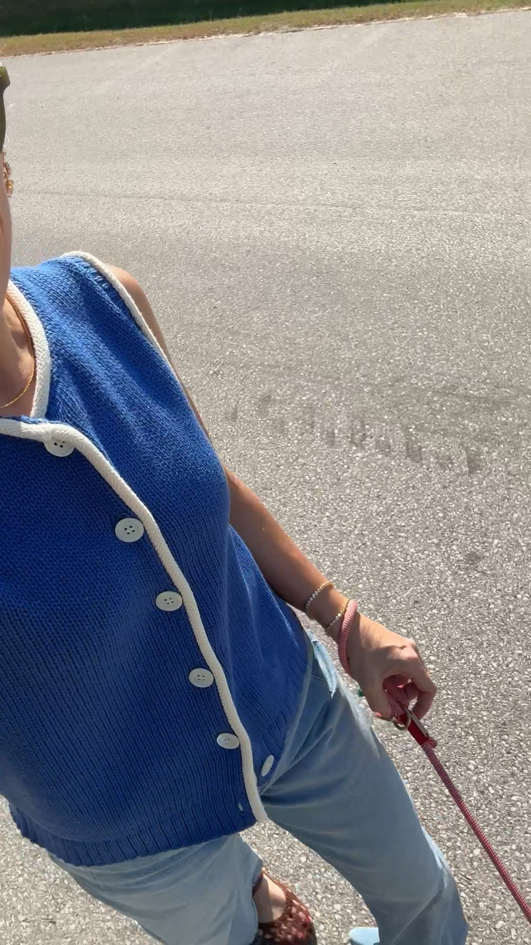 Sunday morning walk ~ found a few sizes left in my Alex mill vest that is now on major sale! Wearing my regular size small, use code CLAIRE15 on pistola denim wearing my regular size (5’3”) marguax flats have been on repeat for warm fall days, size up in EBY underwear 
xo, Claire 

#LTKOver40 #LTKSaleAlert #LTKSeasonal