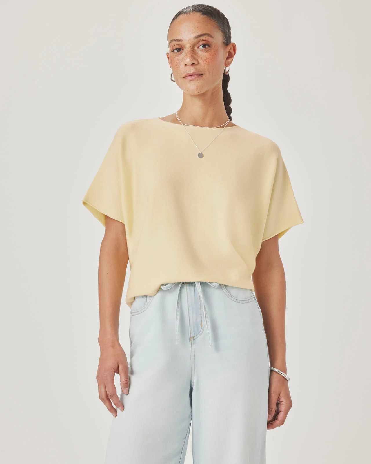 Splendid - Christa Short Sleeve Sweater - Lavender | Splendid