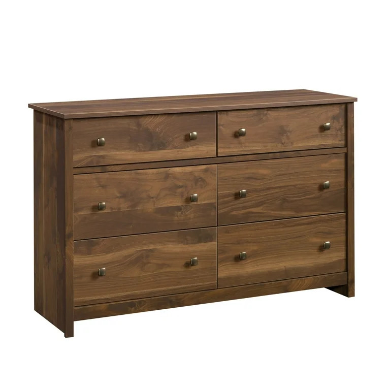 Sauder River Ranch 6-Drawer Bedroom Dresser, Grand Walnut Finish | Walmart (US)