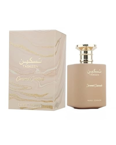 Paris Corner | Taskeen Caramel Cascade EDP - 3.4 Fl Oz | Sweet Elegance Perfume for Women and Men | Unisex Fragrance Featuring Caramel, Milk, Tonka Bean & Honey | Amazon (US)