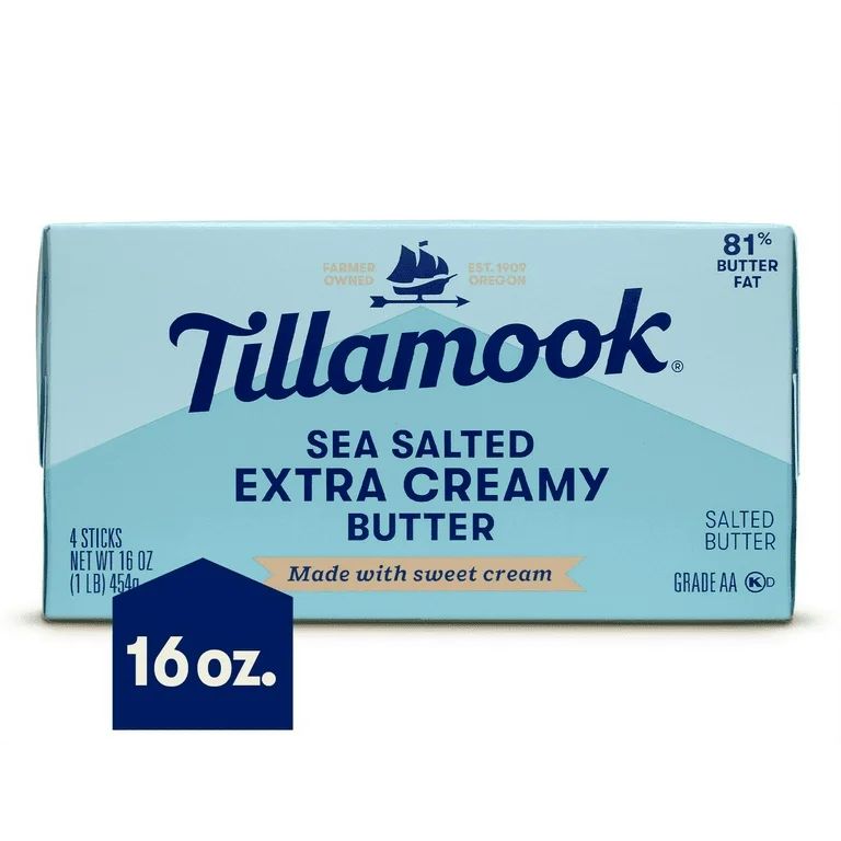 Tillamook Extra Creamy Salted Butter Sticks, 4 Count 16 oz | Walmart (US)