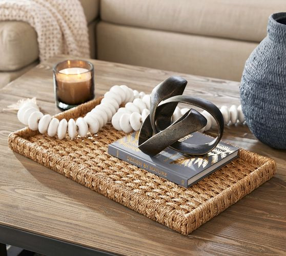 Capitola Handwoven Seagrass Tray | Pottery Barn (US)