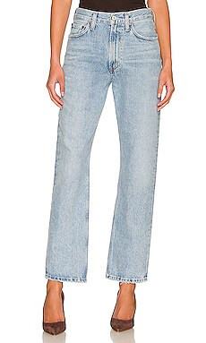 AGOLDE Mia Mid Rise Straight in Dimension from Revolve.com | Revolve Clothing (Global)